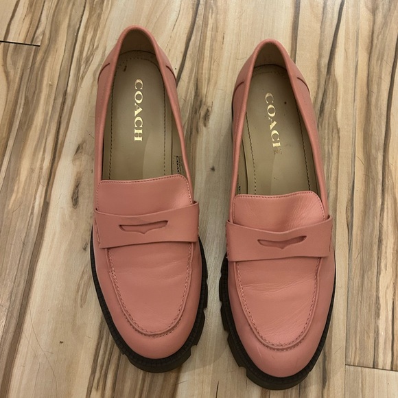 Candy pink Coach leather loafers - Picture 4 of 5